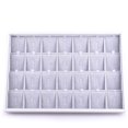 thumbnail image 3 of Velvet Stackable Jewelry Tray 32 Grids Earrings Organizer Display Showcase Jewelry Storage trays, 3 of 4