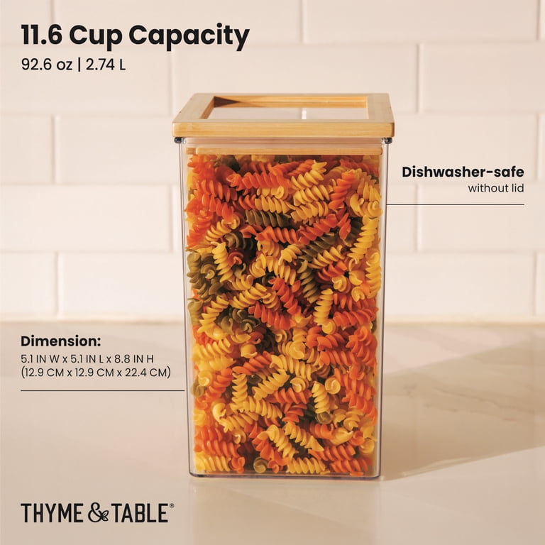 Thyme & Table 11.6-Cup Storage Container with Bamboo Lid photo 3