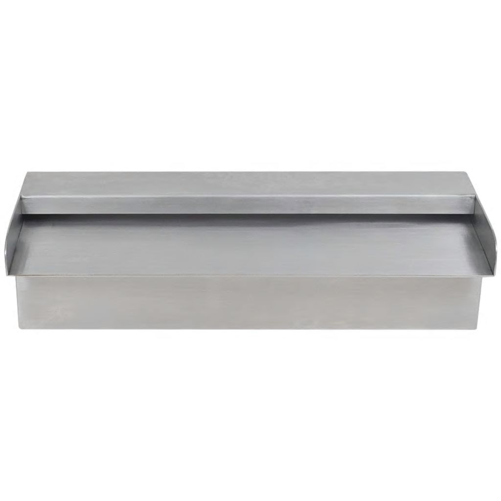 Kepooman 11.8" Stainless Steel Pool Fountain with Pipe Connector for Bathroom, Gray