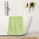 thumbnail image 5 of Toallas de baño suaves REGALWOVEN, juego de 2 toallas de baño de rayas ultra absorbentes para baño, color verde 28" x 56", 5 of 8