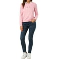 thumbnail image 2 of Allegra K Women's Round Neck Long Sleeves Cute Cat Printed Sweatshirt, 2 of 6
