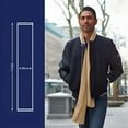 thumbnail image 3 of Bufanda clásica de otoño invierno para hombre, bufandas suaves y cálidas de tacto largo, bufanda suave formal de moda, 180*30 cm, 3 of 8