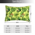 thumbnail image 2 of Honeii Kiwi and Avocado Print Pillow Cases,Plush Throw Pillow Covers,Decorative Pillowcase for Sofa, Couch, Living Room-16"x24", 2 of 6