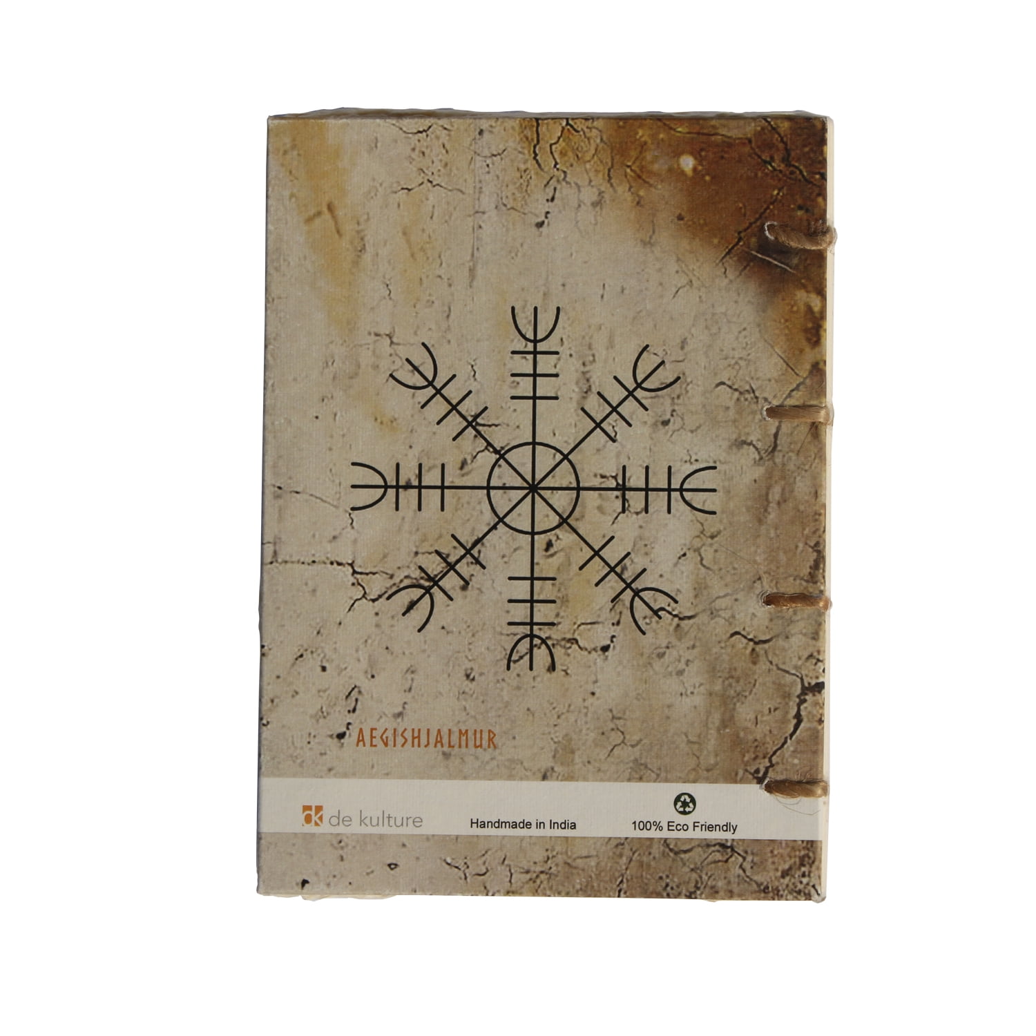 De Kulture Works Journal Den Vegvisir Art / Nordic Sign Travelogue Diary A5 Size, 140 Pages, 125 GSM