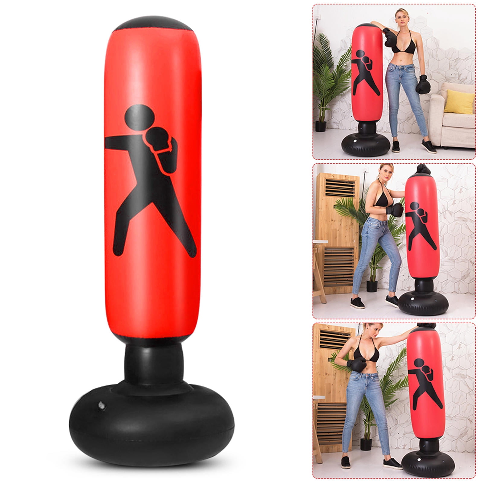 Yajisi 5.2‑ft Inflatable PVC Punching Bag – Lightweight, Durable, Easy‑Inflate Fitness Target for Indoor & Outdoor Use