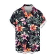 thumbnail image 6 of Xcmzpl Men's Hawaiian Shirt Short Sleeve Button Down Shirts Casual Summer Dress Shirt with Chest Pocket Camp Collar S-5XL, 6 of 7
