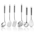 thumbnail image 1 of Juego de utensilios de cocina Gymdin de 6 piezas de acero inoxidable, 1 of 7