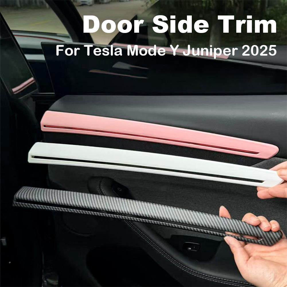 4PCS Car Door Decorative Strips for Tesla Model Y 2025 Juniper Side Trim Sticker Covers, Car Interior Accessories