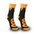 thumbnail image 4 of YAYUBA 6 Packs Halloween Socks Women,Halloween Pumpkin Witch Novelty Crew Socks Mid Calf Length Casual Costume Party Dress Up For, 4 of 4