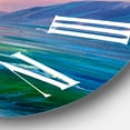 thumbnail image 3 of Designart 'Blue Waves Breaking At The Beach V' Nautical & Coastal Wall Clock, 3 of 5