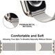 thumbnail image 3 of Upgraded Strap Compatible with Apple Watch 42mm 44mm 45mm 49mm, Magnetic Adjustable for iWatch Series 9 8 7 6 5 4 3 2 1 SE,Starlight, 3 of 4