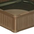 thumbnail image 4 of Modern Home 4ft x 4ft Weather Resistant Outdoor Sandbox Kit w/Cover, 4 of 6