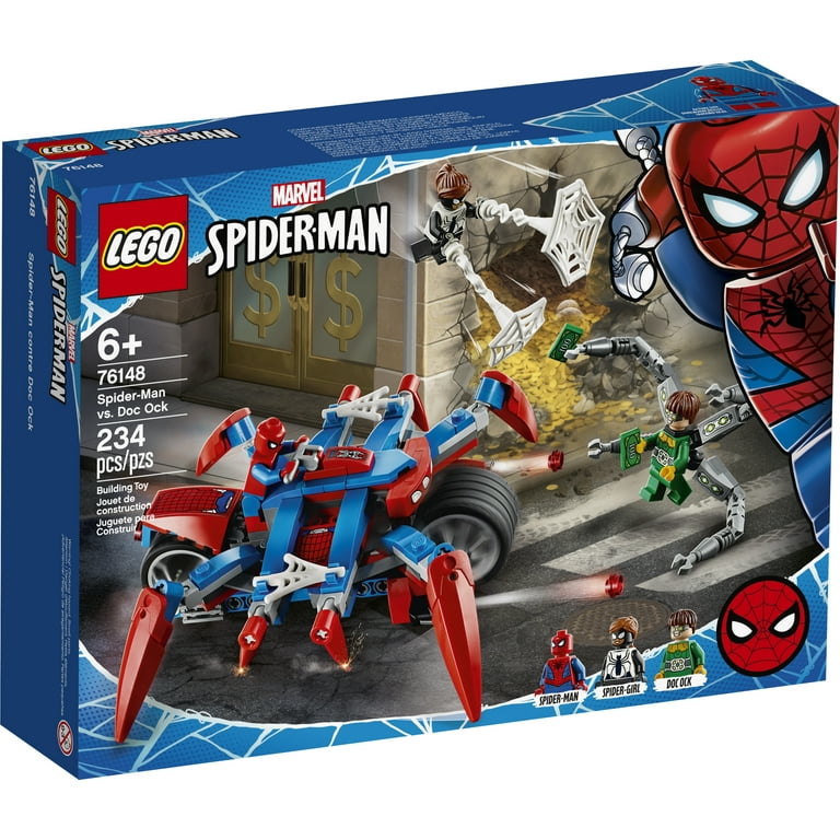 LEGO Marvel Spider-Man: Spider-Man vs. Doc Ock 76148 Superhero Action  Figure Adventure Playset Motorcycle Battle Building Toy (234 Pieces)