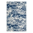 thumbnail image 3 of Unique Loom Blossom Collection Area Rug - Ocho (4' x 6' Rectangle Navy Blue/Ivory), 3 of 7