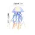 thumbnail image 3 of Clear Jellyfish Decor, Floating Artificial Jellyfish Ornament for Fish Tank Aquarium, Swims with Water Flow, Blue, 4.53 x 2.56 Inch, 3 of 7