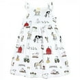thumbnail image 3 of Hudson Baby Infant Girl Cotton Dresses, Farm, 6-9 Months, 3 of 4