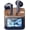 Blue+Brown, variant on Earbuds, in-Ear 6.0 ANC Noise Cancelling, Screen Case, -in Mic, 24H Playtime, IPX5 for Commute Office - MS128 (Black+Orange)