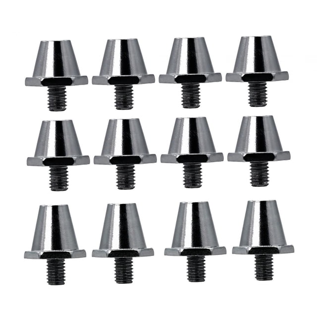 12 x Clavos para zapatos de fútbol Tacos de fútbol M5 Tacos de rugby Clavos universales para atletismo Gris