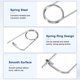 thumbnail image 2 of Uxcell 4-Pack Pin de Seguridad de Chaveta en Forma de Broche, Pines de Acero Inoxidable M1.6x20, Sujetadores de Broche de Bloqueo Rápido, Clips Retenedores Pesados, 2 of 7