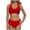 Red, variant on Bathing Suits for Women Beach Vacation Clothes for Women High Waisted Bikini Push Up Two Piece Swimsuits