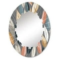thumbnail image 2 of DESIGN ART Designart "Retro AbstractáLeaves III" Modern Geometric Wall Mirror 20in.x30in., 2 of 4