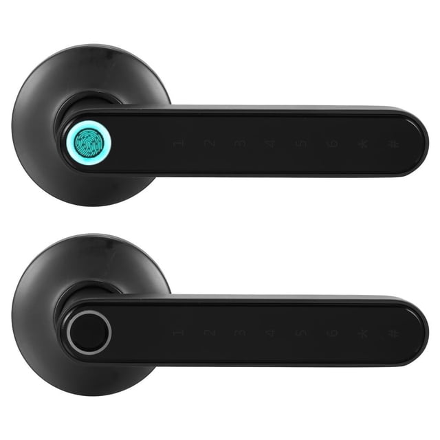 Wf-016 Tuya Bluetooth Contraseña De Huellas Dactilares Cerradura De Manija Inteligente Contraseña Antirrobo Con 20 Juegos De Capacidad De Huellas Dactilares Para Oficina En Casa En Interiores Monstrate EL014378-01