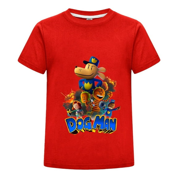 Dog Man & Friends 3D Animated Style Kids Boys Girls T-Shirt – Colorful Comic Tee Top for Everyday Fun