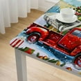 thumbnail image 5 of Acheng Christmas Tree Square Tablecloth Outdoor Fitted 100% Polyester Fiber Christmas 40*40, 5 of 8