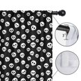 thumbnail image 4 of Blackout Kids Curtains,Black White Skull Pattern Childrens Insulated Curtains Set Of 2,Bedroom Essentials,Toddler Room Decor 42x54in(106x137cm), 4 of 5