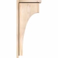 thumbnail image 3 of 5 1/2"W x 12"D x 28"H Huntington Smooth Corbel w/Backplate, Douglas Fir, 3 of 9
