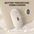 thumbnail image 3 of MAGIC-REFINER Wireless Office Mouse for Laptop with Battery Level Visible, Ultra Slim 2.4G Rechargeable Cordless Silent Click Computer Mice 1600 DPI for PC/MacBook Air/MacBook Pro/iMac/mac/ipad, 3 of 9