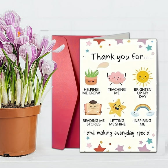 Teacher Appreciation Card - Bulk for for Teacher’s Day Celebrations and Year-Round Gratitude