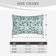 thumbnail image 4 of Yiaed Floral In Blue Print Brushed Microfiber Envelope Pillowcases, Standard,Envelope Closure Pillow Cases(Without Pillow Core)-20"x30", 4 of 6