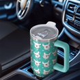 thumbnail image 6 of OBREWU Esign of Head Pug Dog Tumbler with Handle and Lid,Esign of Head Pug Dog 40oz Double Wall Vacuum Insulated Tumbler,Cups Gift for Women and Men, 6 of 7