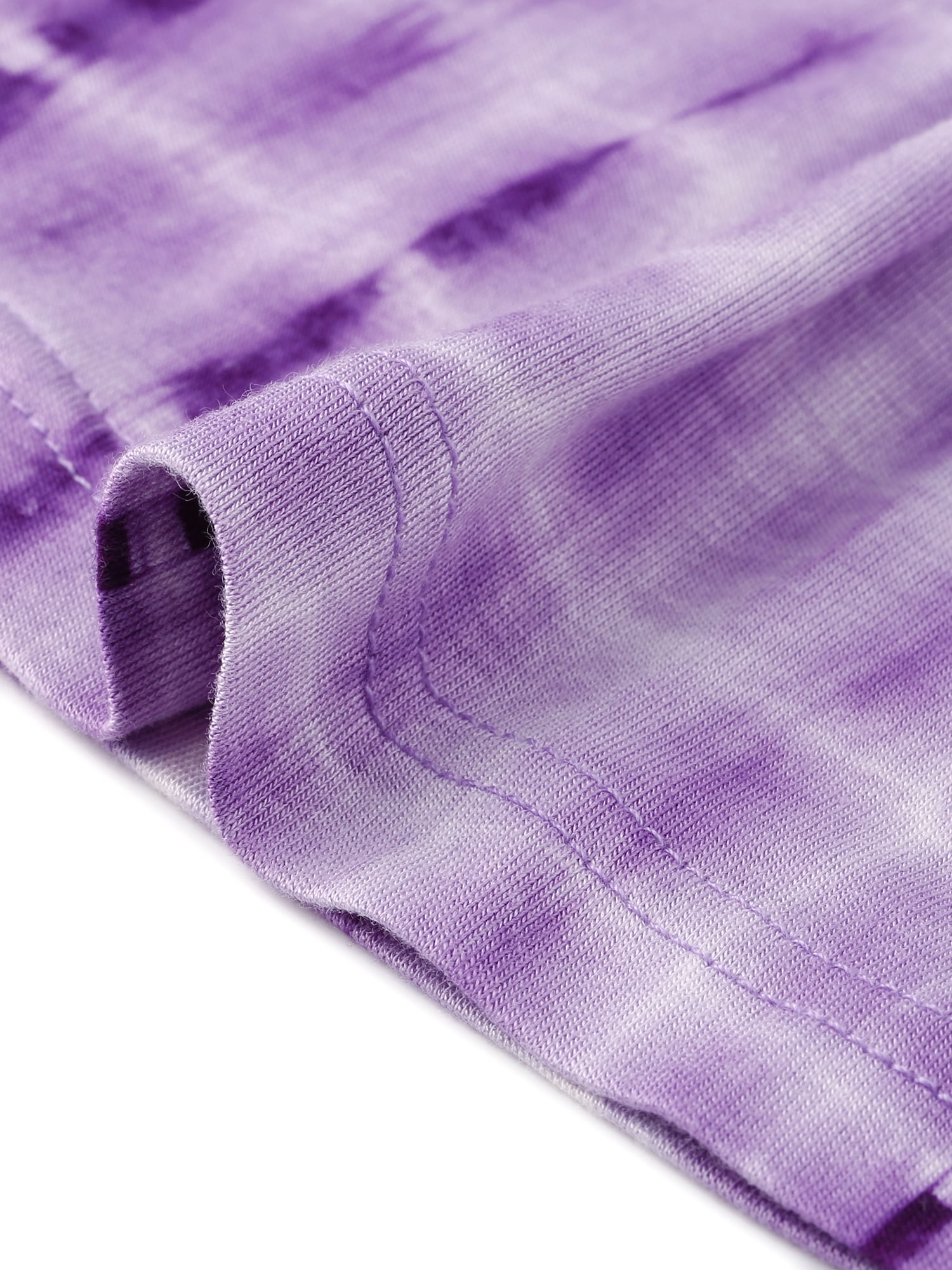 DARING DIVA Women's Plus Soft T-shirt Tye Dye  Casual Top with Comfort Fit 4X Purple
