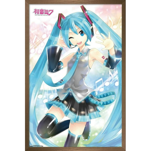 Hatsune Miku - Waving Wall Poster, 22.375" x 34"