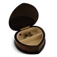 thumbnail image 2 of Exclusive Wood Tone Heart Shaped Floral Inlay Music Jewelry Box - Rock of Ages (Ma'oz Tzur) - Jewish Version, 2 of 2