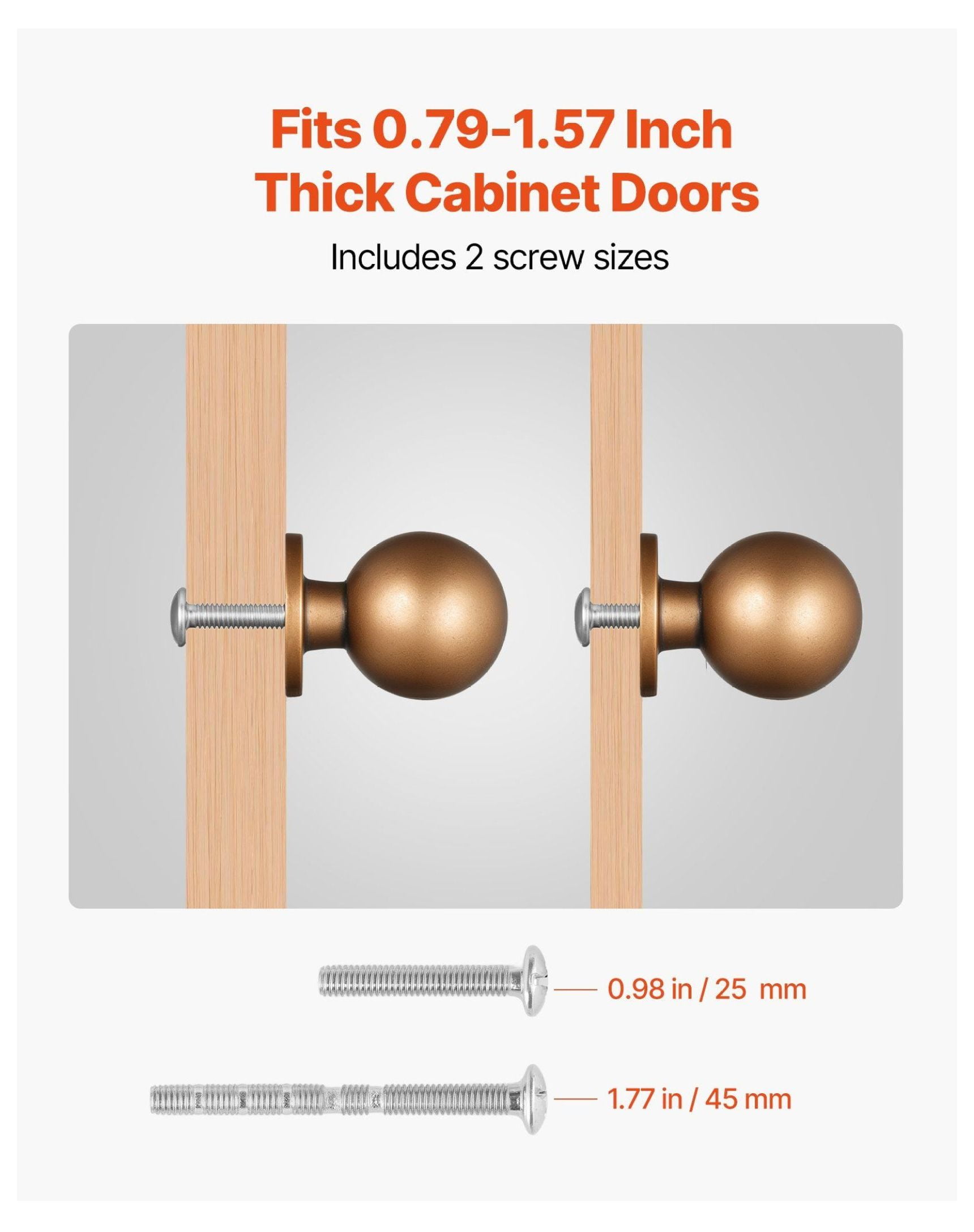 Cabinet Knobs 12 Pack, 0.98 Inch Brass Drawer Pulls, Round Kitchen Cabinet Hardware, Solid Door Handles for Bathroom, Closet, Dresser - Antique Finish
