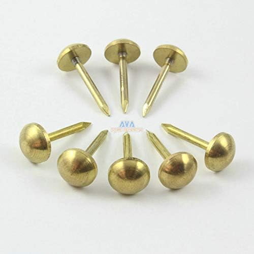 20 Pieces Solid Brass Upholstery Tacks Nails 12x27mm