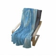 thumbnail image 4 of Snail Soft Flannel Fleece Throw Blanket, Spiral Helix of Growth Depth of Ocean Nautical Seashell Underwater Elements, Cozy Plush for Indoor and Outdoor Use, 70" x 90", Sky Blue and Aqua, by Ambesonne, 4 of 6