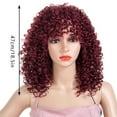 thumbnail image 2 of African Wig with Long Curly Style Heat Synthetic Fiber Headpiece for Women, 2 of 2