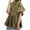 Green, variant on ZyeKqe Blouses for Women Dressy Casual Ruffle Half Sleeve Shirts Crewneck Babydoll Cute Summer Tops