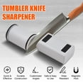 thumbnail image 2 of Mistaha Adjustable Angle Knife Sharpener with Magnetic 15°/20° Holder - Stainless Steel Blades Sharpening Tool for Kitchen Knives and Scissors - Compact and Easy-to-Use - Grey, 2 of 6