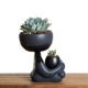 thumbnail image 3 of Maceta 3 piezas de figurín Alterego  ROBERT ZEN JR, Negro satín-mate, 3 of 3