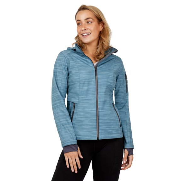 Free Country Women's Aeris II Super Softshell® Jacket Sage Steel L