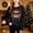 Kids-Black, variant on Family Christmas Matching Sweatshirts, 2026 Xmas Crewneck Long Sleeve Relaxed Fit, Fall Party Graphic Tops S-XXL