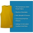 thumbnail image 6 of Premium Durable Boxing Jersey with Satin Finish Fabric - Comfortable & Stylish Training Gear for Unmatched Performance in Yellow, Size XX-Large, 6 of 6