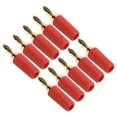 thumbnail image 3 of Plug 10Pcs Banana Plug 2.5mm Gold Plated Brass Solder Type Male Connector Accessory Set Kit, 3 of 7