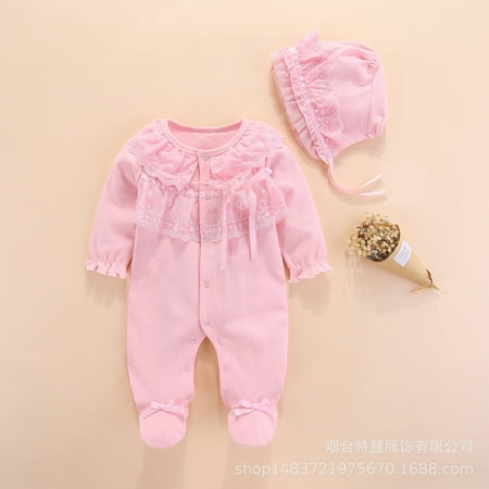

Baby‘s Autumn Suit Siamese Baby‘s Foot-wrapped One-piece Suit for Going out Warm Harper Dress Climbing Suit Single Row Full Open Buckle