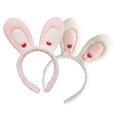 thumbnail image 1 of Paquete de 2 diademas de conejo de Pascua con disfraz de orejas de conejo, bonitas diademas de conejo de peluche de dibujos animados Adepaton BST3005060-1, 1 of 5